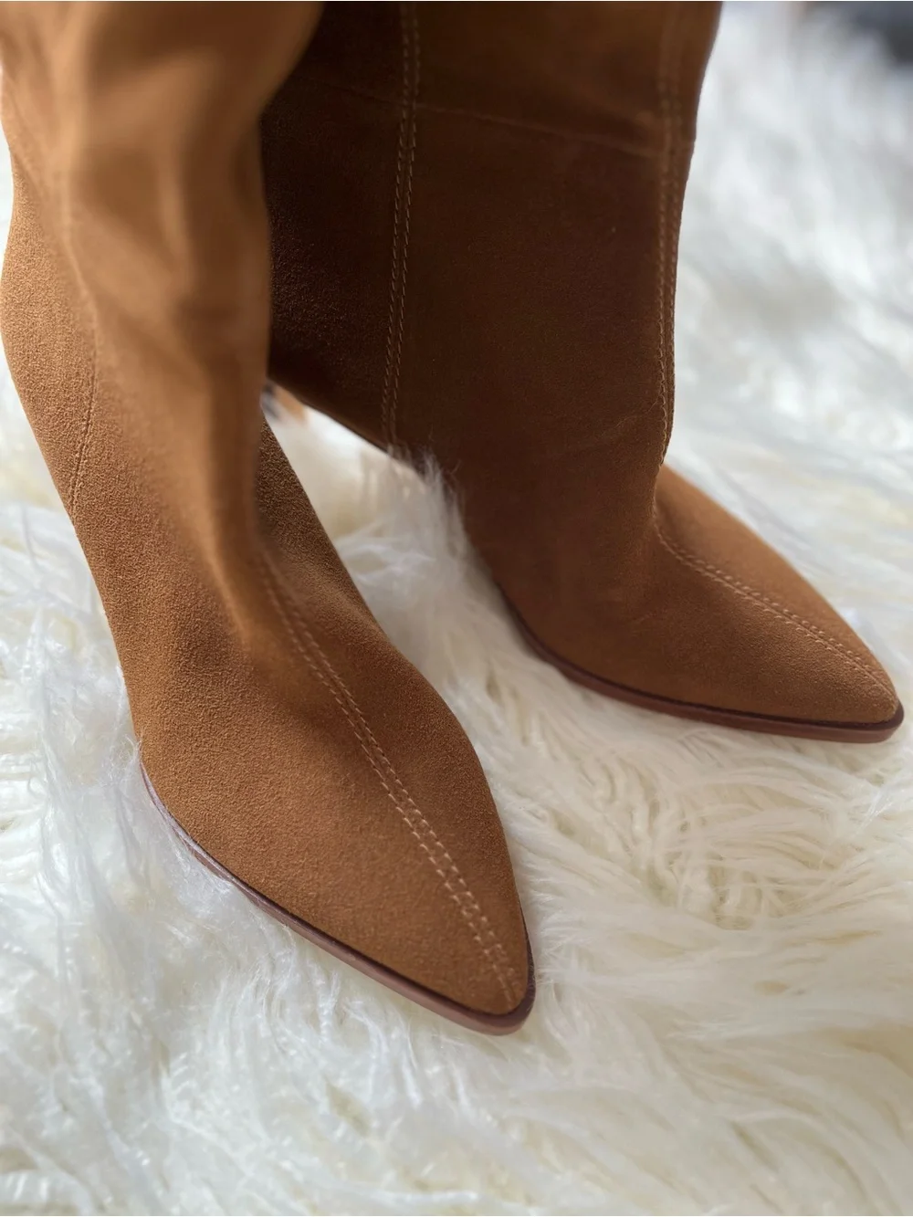 Dolce Vita Brown Suede Knee-High Slouch Boots